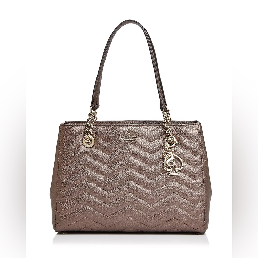 Kate Spade New York Reese Park Small Courtnee Metallic Leather Shoulder Bag